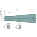 DENT de FOURCHE CONIQUE SHW L810 Ø36 M22X1.5