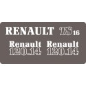 JEU AUTOCOLLANTS RENAULT 120.14 TS16