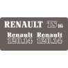 JEU AUTOCOLLANTS RENAULT 120.14 TS16