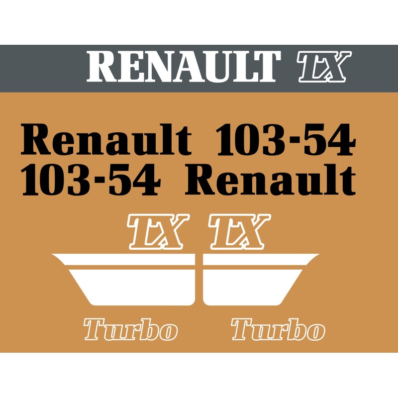 JEU AUTOCOLLANTS RENAULT...