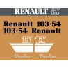 JEU AUTOCOLLANTS RENAULT 103.54 TX