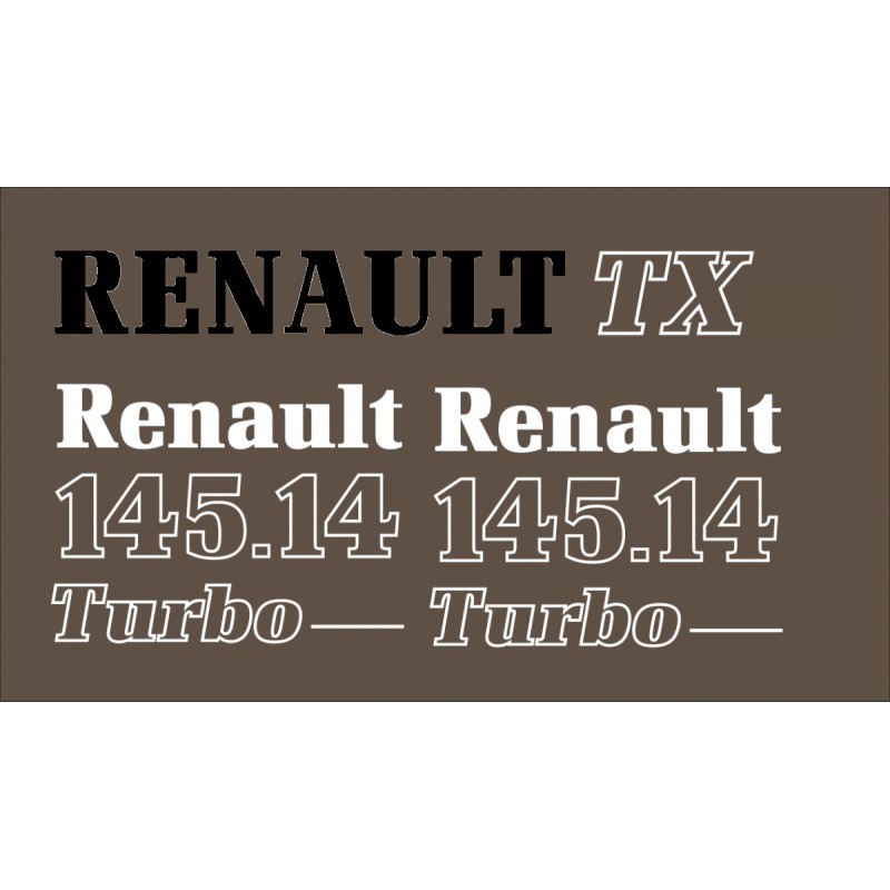 JEU AUTOCOLLANTS RENAULT...