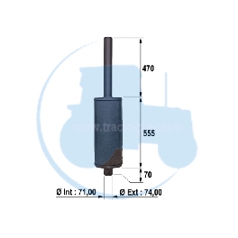 SILENCIEUX VERTICAL pour tracteurs LANDINI MASSEY-FERGUSON 