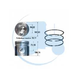 PISTON  pour tracteurs MASSEY-FERGUSON 