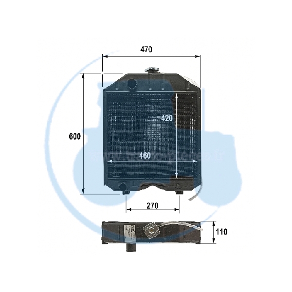 Radiatore In Rame Per Trattori Landini E Massey Ferguson - Ricambio Alta Efficienza, 10.6 Kg - Foto 9