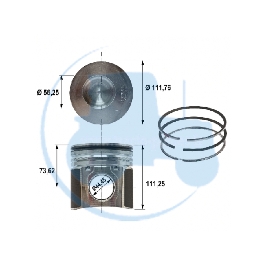 PISTON pour tracteurs CASE IH NEW HOLLAND SOMECA FIAT 