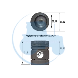 PISTON NU pour tracteurs MASSEY-FERGUSON 