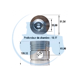 PISTON pour tracteurs MASSEY-FERGUSON 