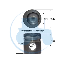 PISTON pour tracteurs MASSEY-FERGUSON 