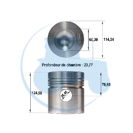 PISTON NU pour tracteurs MASSEY-FERGUSON 