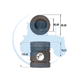 PISTON pour tracteurs MASSEY-FERGUSON 