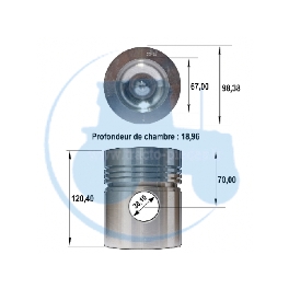 PISTON pour tracteurs MASSEY-FERGUSON 