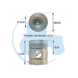 PISTON pour tracteurs MASSEY-FERGUSON 