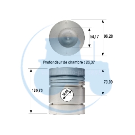 PISTON pour tracteurs MASSEY-FERGUSON 