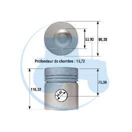 PISTON pour tracteurs MASSEY-FERGUSON 