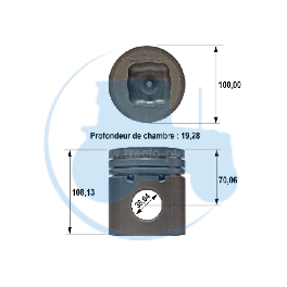 PISTON pour tracteurs MASSEY-FERGUSON 