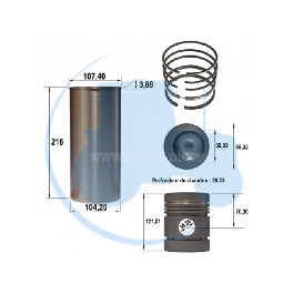 CYLINDREE FINIE pour tracteurs MASSEY-FERGUSON 