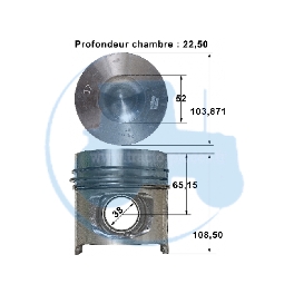 PISTON  pour tracteurs SOMECA FIAT 