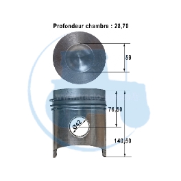 PISTON  pour tracteurs SOMECA FIAT 