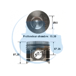 PISTON AVEC SEGMENTS pour tracteurs SAME