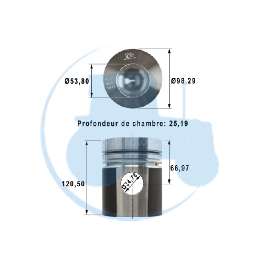 PISTON pour tracteurs MASSEY-FERGUSON 